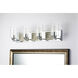 Arcadia 4 Light 31 inch PC Bath Light Wall Light in Polished Chrome